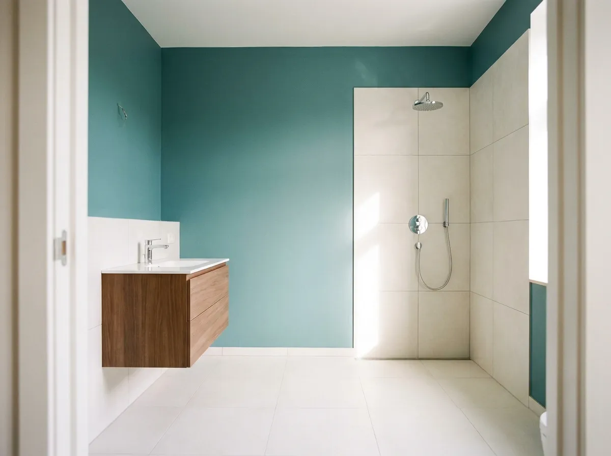 Badkamer na renovatie — fris en strak afgewerkt