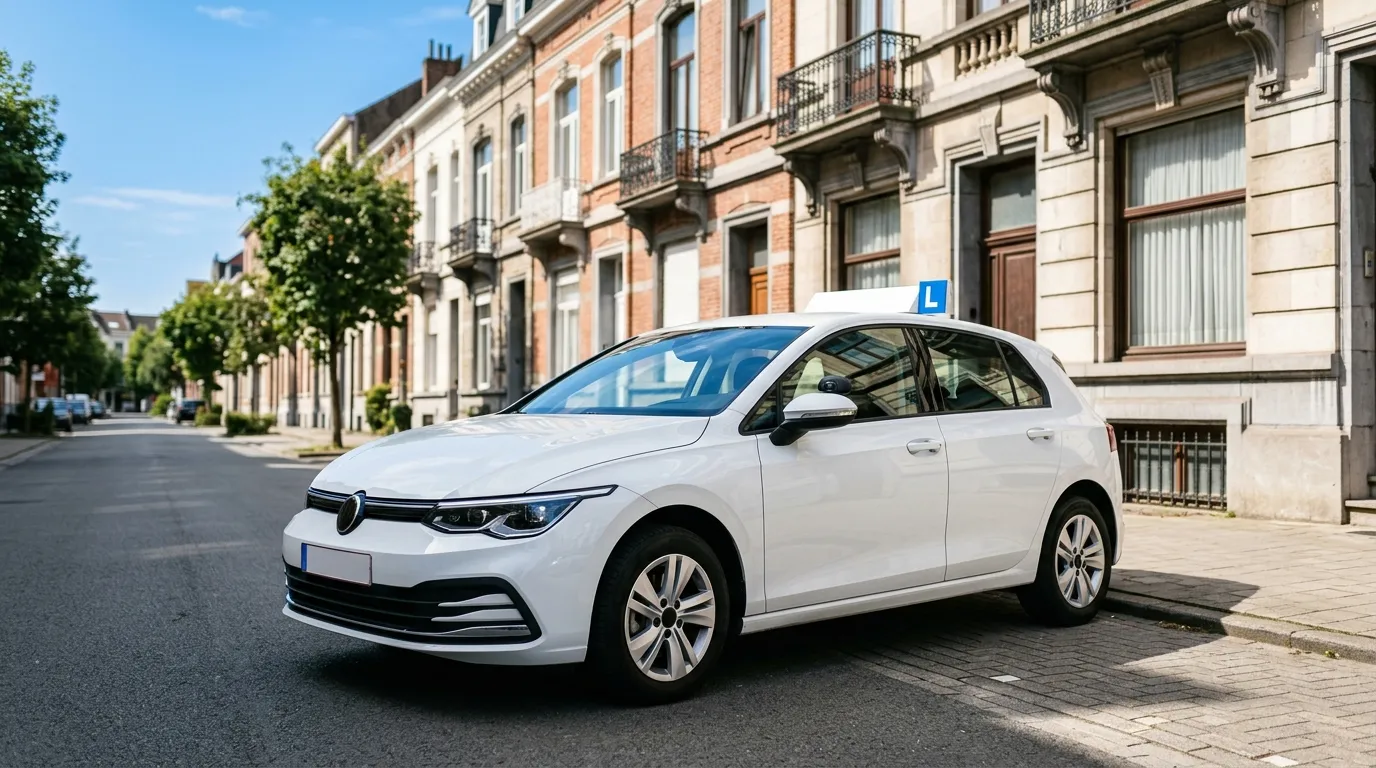 Lesauto van Rijschool Wegwijs tijdens een praktijkles