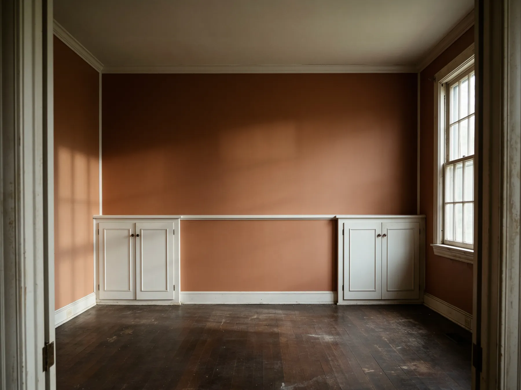 Na het schilderen — strak afgewerkte wand