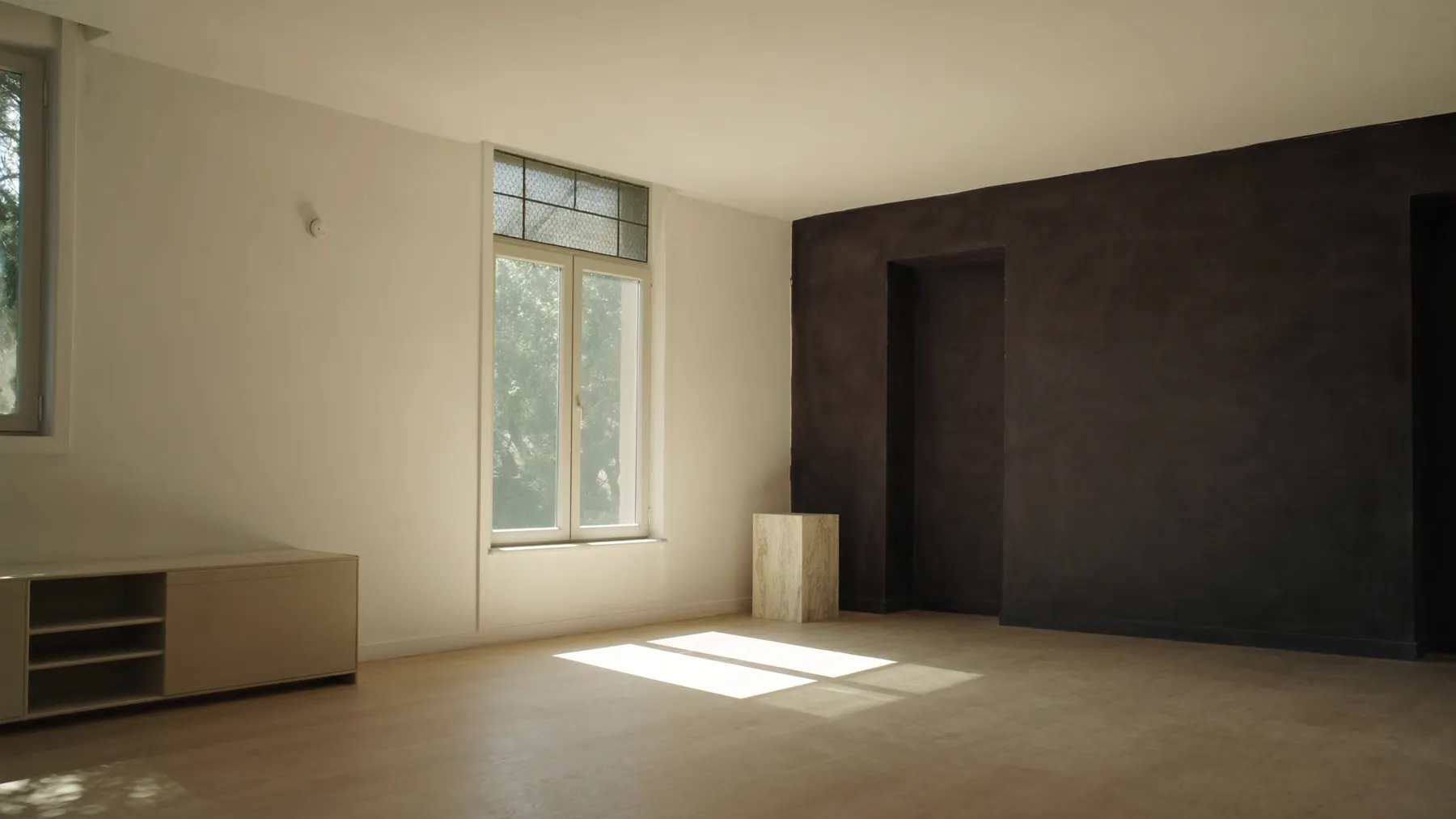 Interieur van de woning aan de Schelde, licht en ruimte