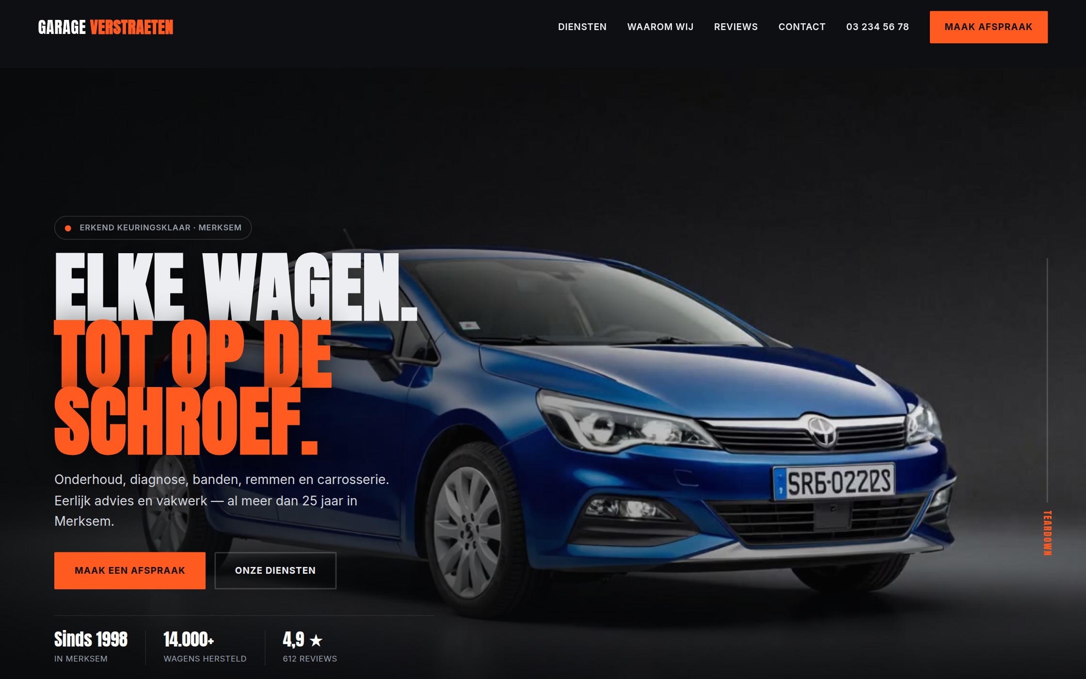 Website voor garages